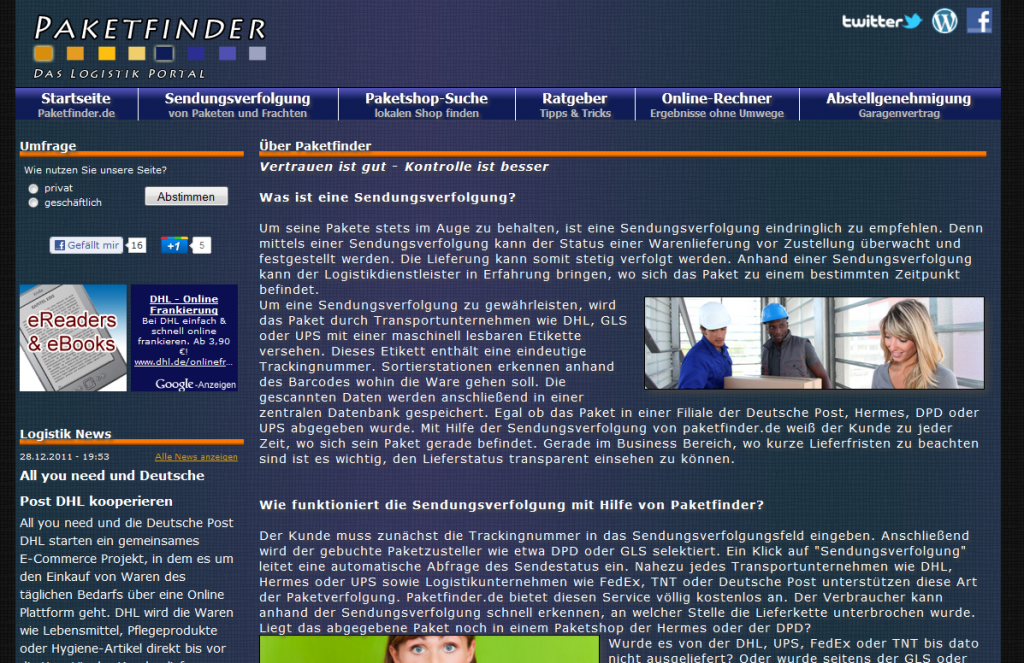 Das neue Layout